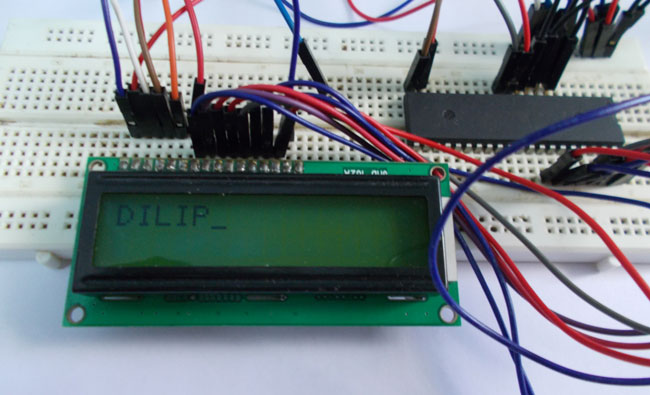 LCD Interfacing with ATmega32 AVR microcontroller