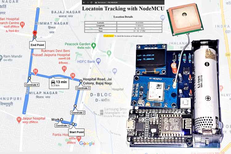 IoT Based GPS Location Tracker using NodeMCU 