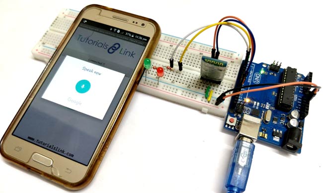 Voice Controlled LEDs using Arduino and Bluetooth