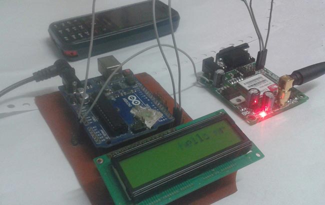 Wireless Notice Board Using GSM and Arduino