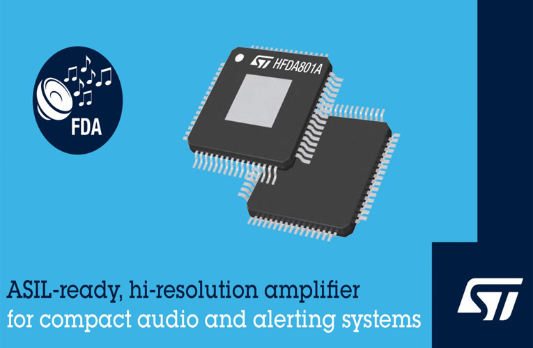 HFDA801A Class-D Automotive Audio Amplifier from STMicroelectronics 