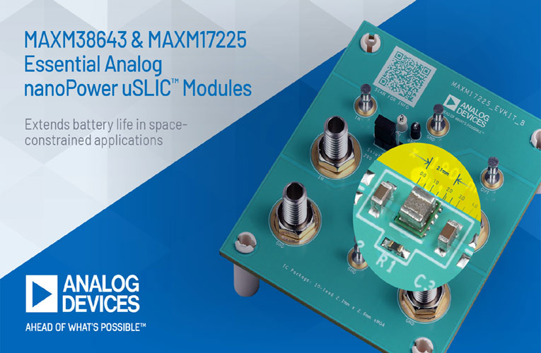 MAXM38643 and MAXM17225 NanoPower Buck Module