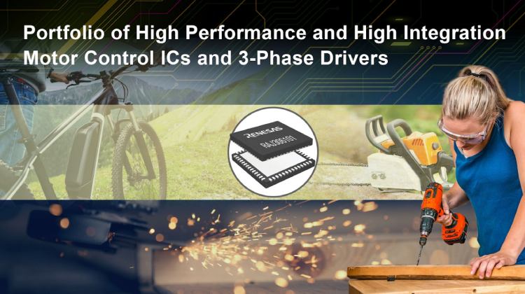 New Motor Driver ICs - Renesas brushless DC Motor Controller