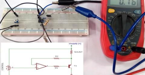 Constant Current Sink Circuit using Op-Amp