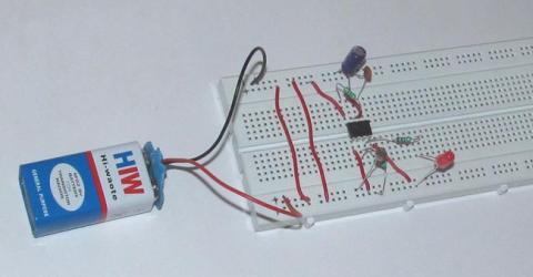 Simple LDR Circuit for Dark Detecting