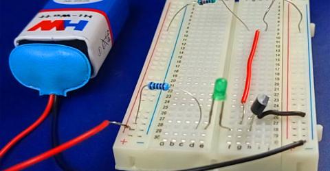 Darkness Detector Circuit using LDR