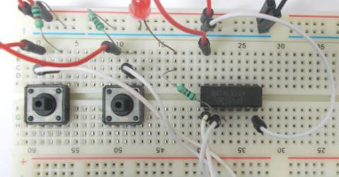 OR Gate Circuit using IC 74LS32 