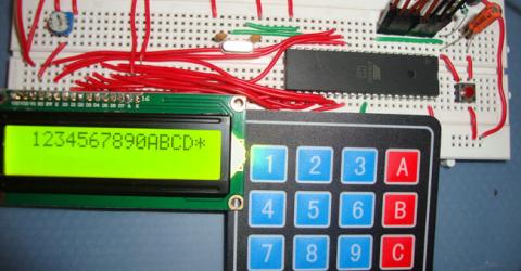 4x4 Matrix Keypad Interfacing with 8051 Microcontroller