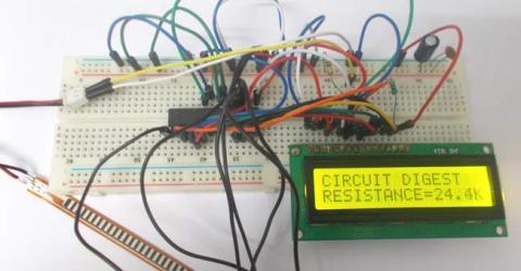 Flex sensor interfacing with AVR Microcontroller