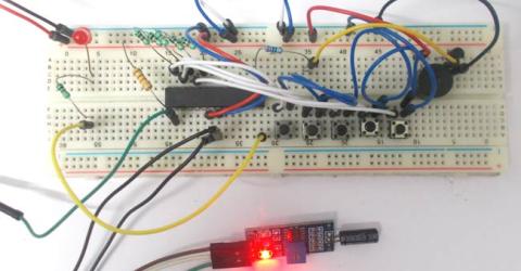 Theft Alert System using ATmega8 Microcontroller and Tilt Sensor