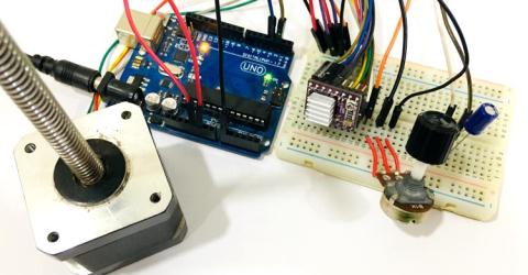 Control NEMA 17 Stepper Motor with Arduino and DRV8825