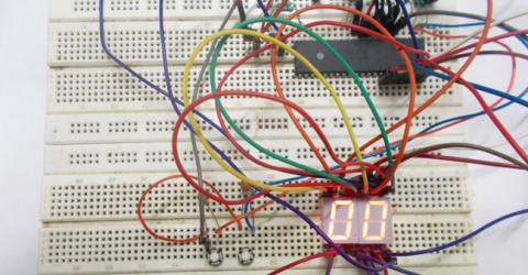 Decimal Counter using 7 Segment Display