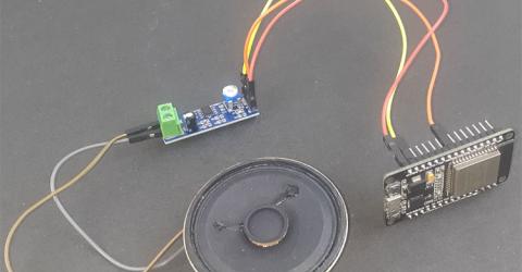 ESP32 Audio Player using LM386 IC