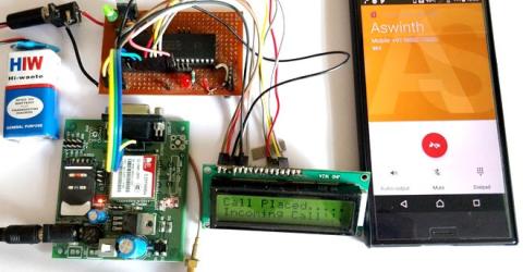 GSM Interfacing with PIC Microcontroller PIC16F877A - Make and Receive Calls