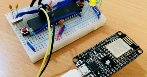 Interfacing ESP8266 NodeMCU with AVR Microcontroller ATmega16