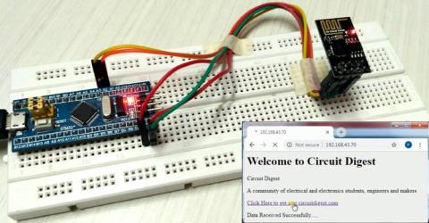 Connecting ESP8266 with STM32F103C8: Creating a Webserver