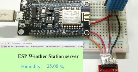 IoT Weather Station using NodeMCU: Monitoring Humidity, Temperature and Pressure over Internet