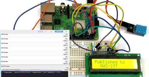 Publishing Temperature and Humidity Data to AWS-IoT using Raspberry Pi