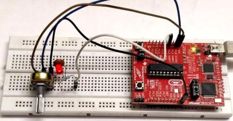 Pulse width Modulation (PWM) using MSP430G2: Controlling Brightness of LED