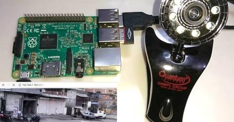 Surveillance Motion Capture Camera using Raspberry Pi and Web Camera