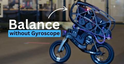 Self-Balancing Robotic Bike that uses no Gyroscope