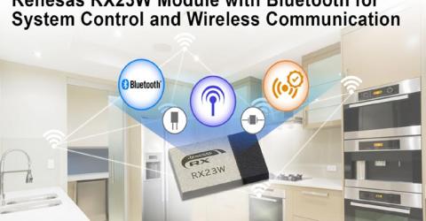 Renesas' RX23W Module with Bluetooth 5.0 Low Energy Support 