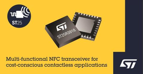 Multi-Functional ST25R3918 NFC Transceiver 