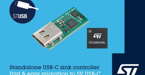 STUSB4500L - Standalone USB-C Sink Controller