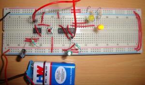 Toggle Switch Circuit using 555 Timer IC