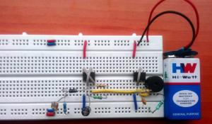 Fridge Door Alarm Circuit using 555 and LDR