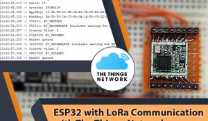 ESP32 LoRa Communication with The Things Network