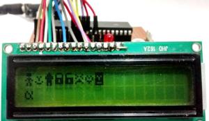 Display Custom Characters on 16x2 LCD using PIC Microcontroller