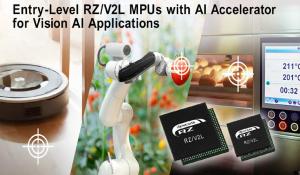 RZ/V2L Entry-Level Microprocessors with AI Accelerator 