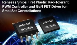 Plastic Packaged Radiation-Tolerant PWM Controller and GaN FET Driver for Space SmallSats